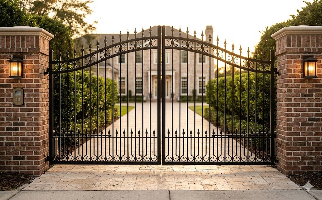 Custom driveway gate installation by Preferred Fence in Staten Island