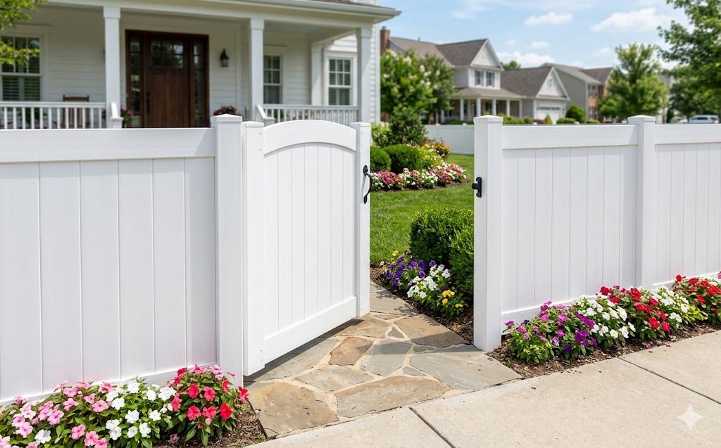 Custom pedestrian gate installation matching fence in Staten Island